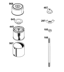 Air Cleaner Group Diagram and Parts List for 326431-3521-08 200000 - 399999 Briggs and Stratton Engine